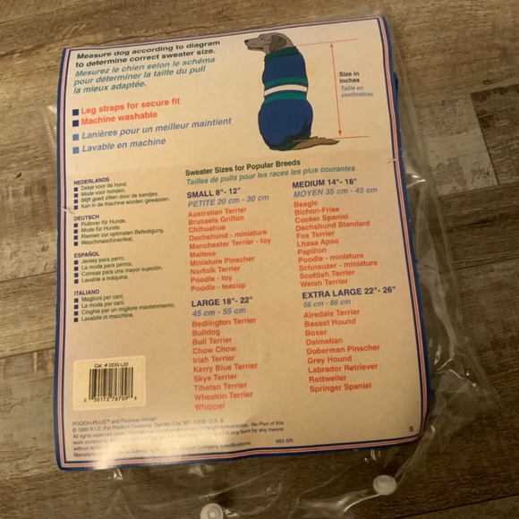 Pooch Plus Pullover Dog Sweater (Large/18-22”) - Picture 4 of 4